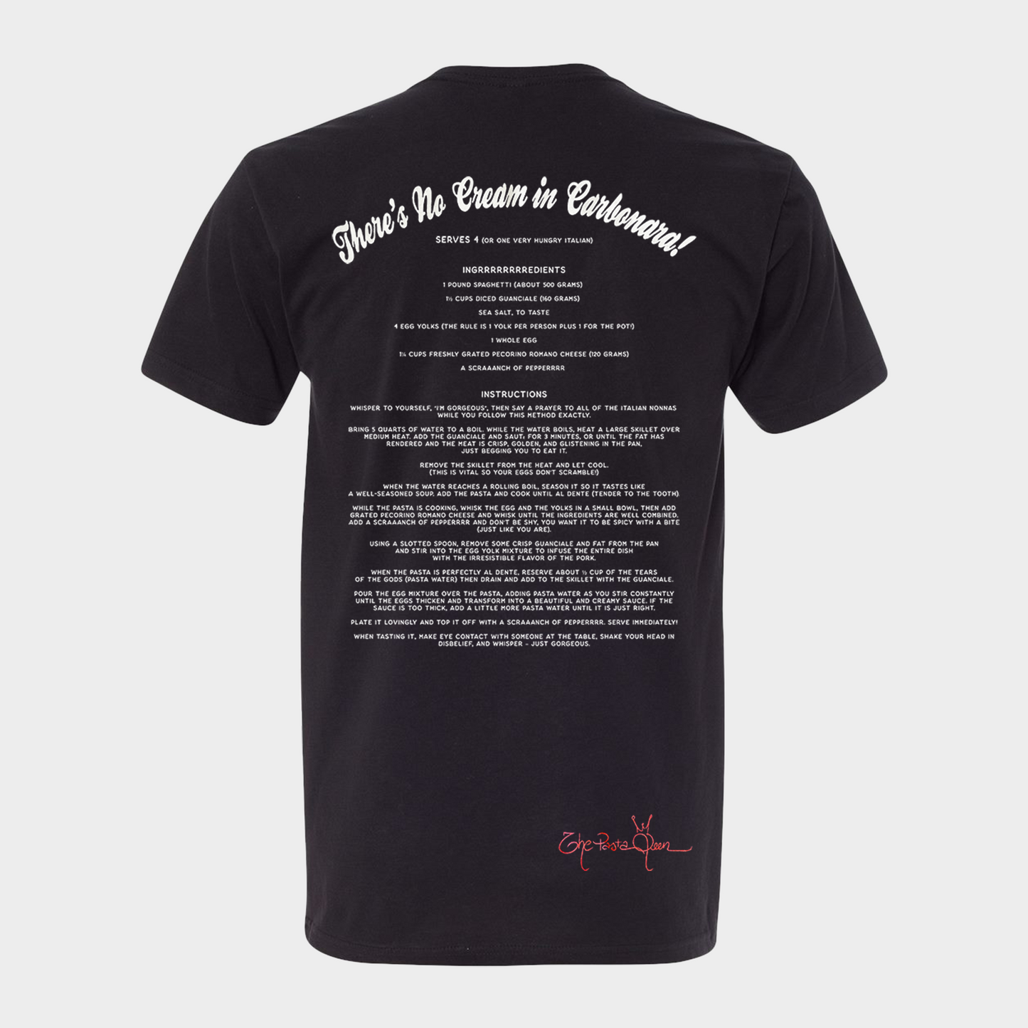 Carbonara Black T-Shirt