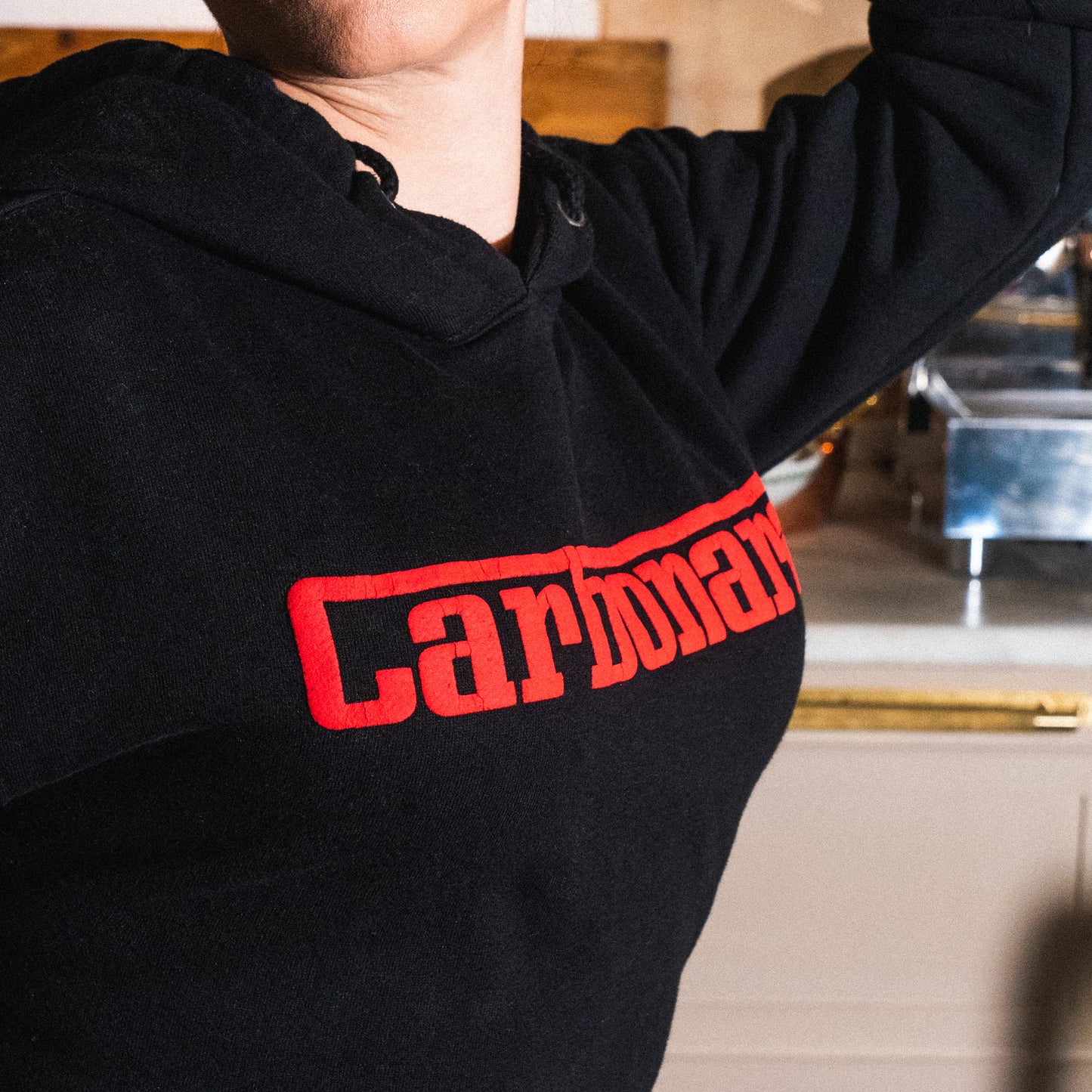 Carbonara Black Hoodie